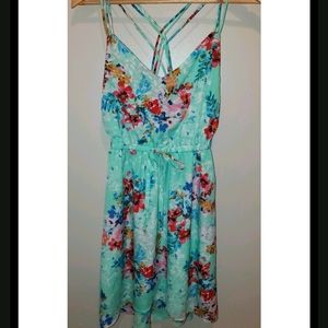 Adorable aqua summer dress